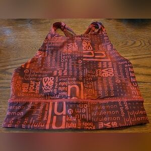 Lululemon Red Graphic Tank Top